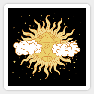 D&D D20 Sun Sticker